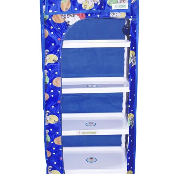 Multipurpose Shelve Baby Wardrobe, Foldable, (Unbreakable Material) Plastic
